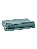 Topanga Solid Organic Matelasse Blanket