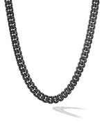 Curb Chain Necklace Black Titanium