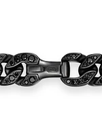 Curb Chain Necklace Black Titanium