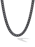 Curb Chain Necklace Titanium, 8MM