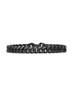 Curb Chain Bracelet Black Titanium