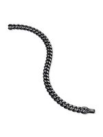 Curb Chain Bracelet Black Titanium