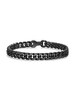 Curb Chain Bracelet Black Titanium