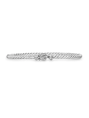 Buckle Classic Cable Bracelet Sterling Silver