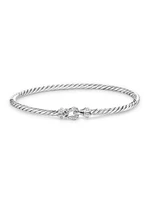 Buckle Classic Cable Bracelet Sterling Silver