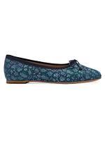 Malone Souliers x Tabitha Simmons Misty Jacquard Ballet Flats