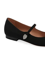 Malone Souliers x Tabitha Simmons Kate Grosgrain Mary Jane Flats