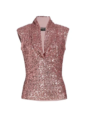 Duiny Paill Sequined Vest Top