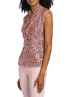 Duiny Paill Sequined Vest Top