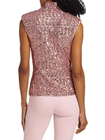 Duiny Paill Sequined Vest Top