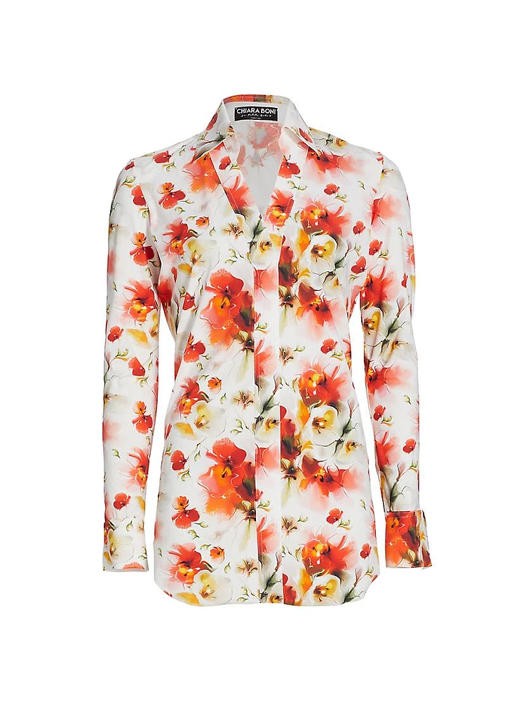 Atena Floral Slim-Fit Shirt