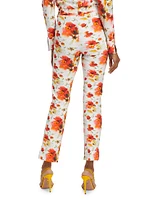 Nuccia Floral Slim Crop Pants