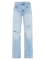 Tess Distressed Wide-Leg Jeans