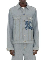 EKD Denim Button-Front Shirt Jacket