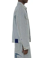 EKD Denim Button-Front Shirt Jacket