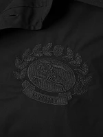 Embroidered Crest Logo Cotton Shirt