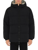 Reversible Nylon Down Puffer Jacket