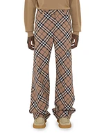 Linden Check Wool-Blend Pants