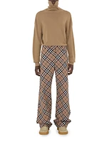 Linden Check Wool-Blend Pants