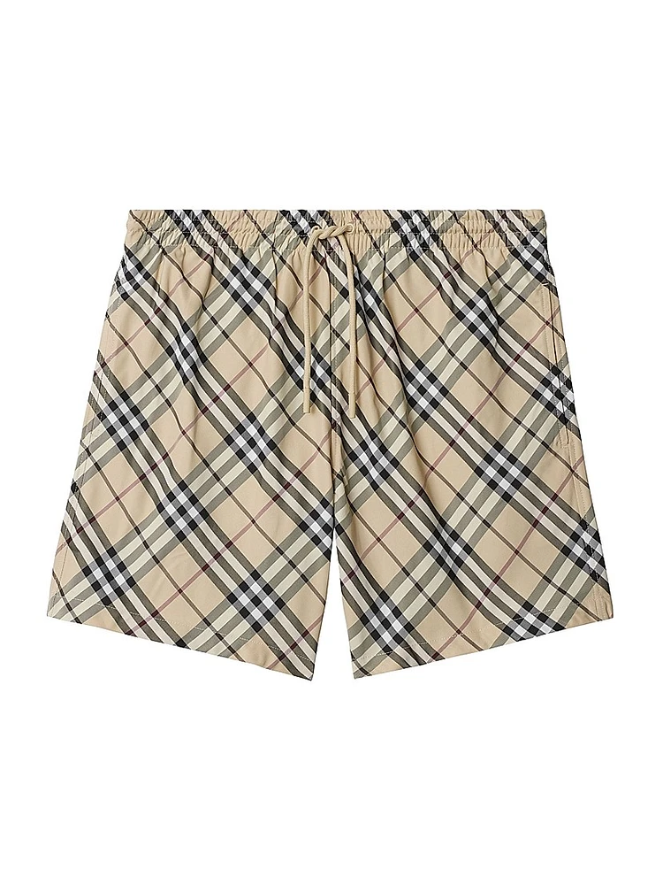 Check Swim Shorts
