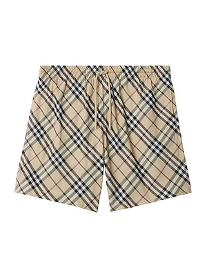 Check Swim Shorts