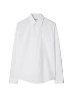 Cotton Button-Front Shirt