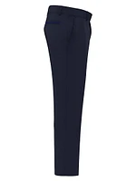 Wool Flat-Front Trousers