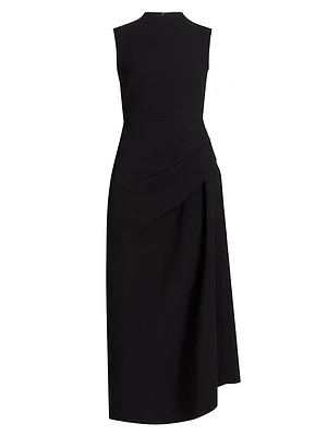 Kempsey Crepe Draped Maxi Dress