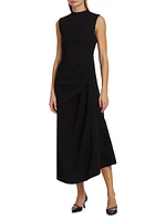 Kempsey Crepe Draped Maxi Dress