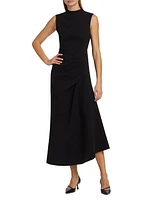 Kempsey Crepe Draped Maxi Dress