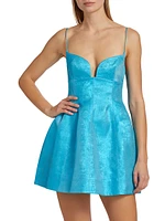 Mornington Metallic Sweetheart Minidress