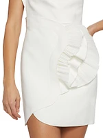 Webster One-Shoulder Ruffled Minidress