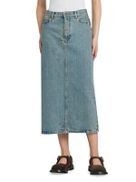 Denim Midi-Skirt