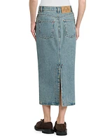 Denim Midi-Skirt