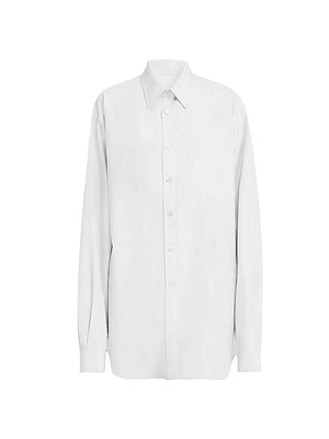 Oversized Cotton Poplin Blouse