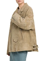 Heavy Suede Oversized Jacket