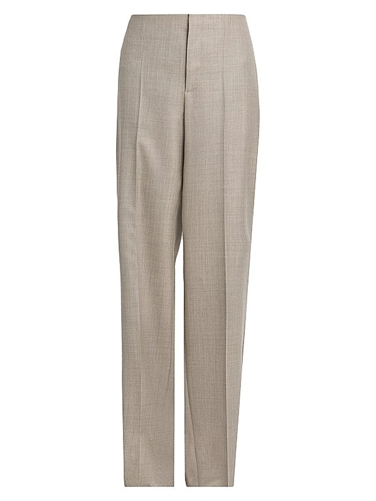Wool Oversized Trousers