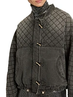 Celiany Quilted Denim Jacket