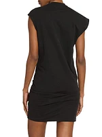 Leany Asymmetric Cotton Jersey Minidress