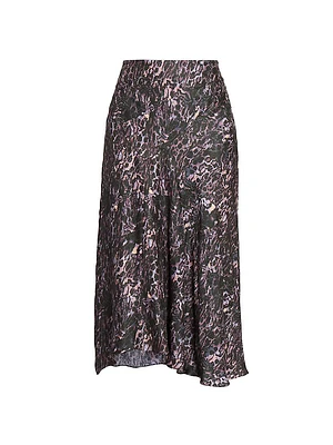 Lisanne Animal-Print Midi-Skirt