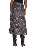 Lisanne Animal-Print Midi-Skirt