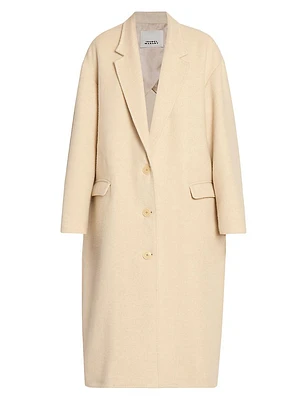 Efezia Single-Breasted Wool-Blend Coat