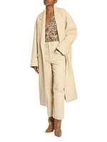 Efezia Single-Breasted Wool-Blend Coat