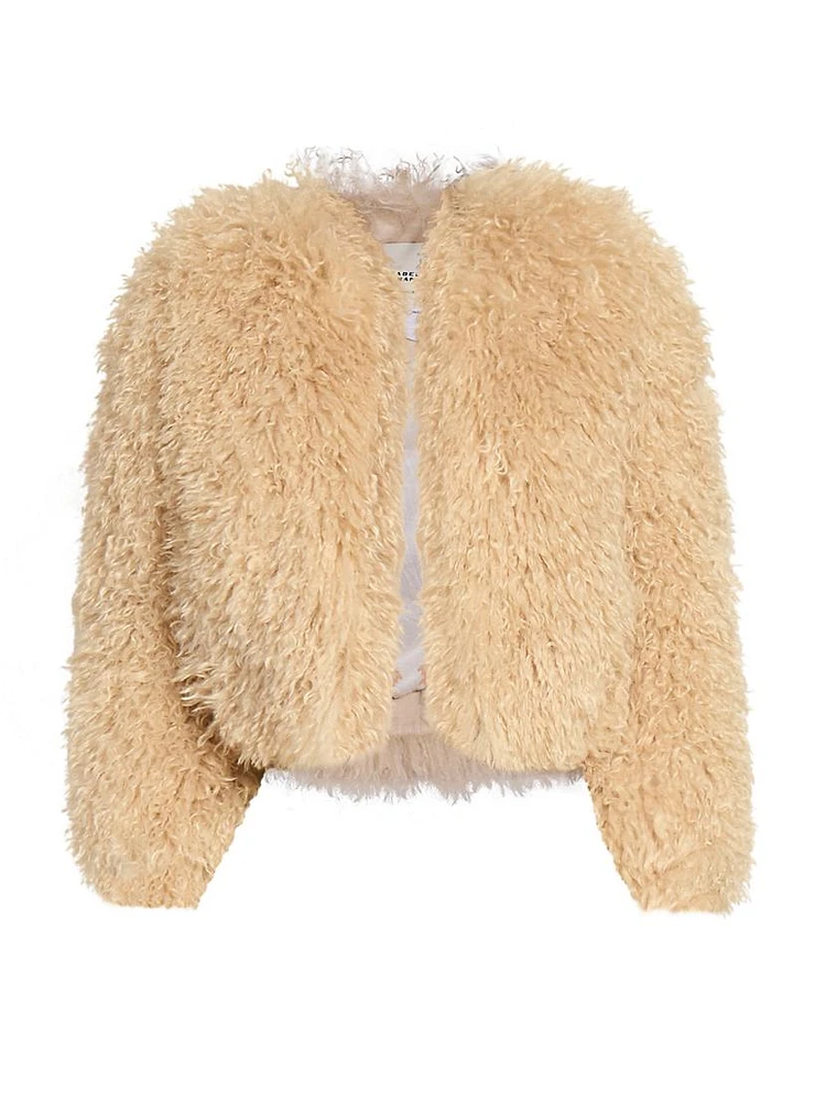 Faustine Sherpa Crop Jacket