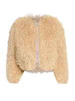 Faustine Sherpa Crop Jacket