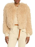 Faustine Sherpa Crop Jacket