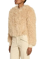 Faustine Sherpa Crop Jacket