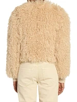 Faustine Sherpa Crop Jacket