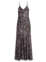 Manelia Animal-Print Sleeveless Maxi Dress