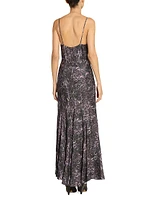 Manelia Animal-Print Sleeveless Maxi Dress